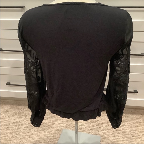 Anthropologie Black Embroidery Size M - Picture 12 of 14